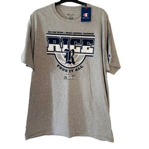 Champion NCAA 2024 Basketball Short Sleeve Crew Neck Size‎ XLarge Gray Unisex